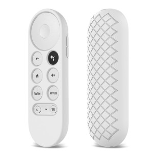 2 coquille de protection en silicone PCS pour la télécommande Google Chromecast 2020 (Blanc) SH701A1693-20