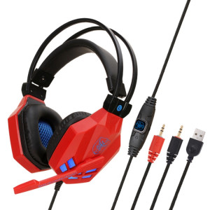 Casque d'ordinateur de jeu lumineux SOYPO SY850MV pour PC (bleu rouge) SS24031363-20