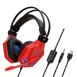 Casque d'ordinateur de jeu lumineux SOYPO SY850MV pour PS4 (bleu rouge) SS2406632-20