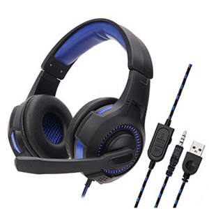 Casque d'ordinateur de jeu lumineux SOYTO SY885MV pour PS4 (Bleu Bleu) SS3503326-20