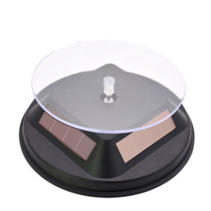 Sous-support d'affichage rotatif 12 cm Solar Stand de platine tournante (Noir) SH501B1566-20