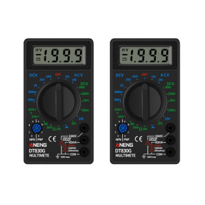 2 PCS ANENG DT830G Multimètre numérique portable (noir) SA401A478-20
