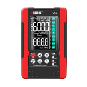 Multimètre numérique de haute précision ANENG Automatique de haute précision intelligente, Spécification: Q60 intelligent (rouge) SA401A405-20