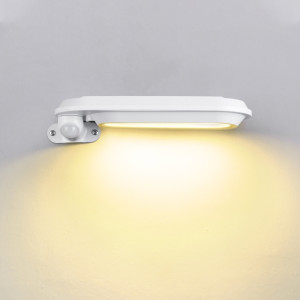 Lampe murale solaire DS018 Lumière d'induction de jardin extérieure de jardin (Coque blanche Lumière chauffée) SH401B699-20