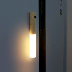 Accueil Couloir intelligent Corridor Humain Induction LED Night Light (Couleur du bois de cire blanche) SH901B1364-20