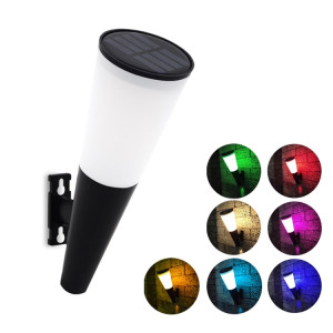 N230 Lampe murale de cône circulaire de jardin solaire extérieur, style: lumière colorée SH1001828-20