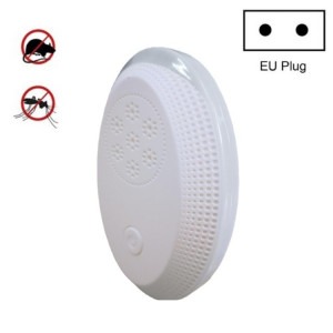 Lumière de nuit anti-moustique ultrasonique Rat, Spécifications: Plug UE (Perle Blanc) SH603B116-20