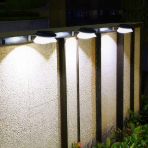 Soucoupe sans perfection Soucoupe Solar lampe de décoration de jardin extérieure Lampe murale (Blanc Blanc Blanc) SH201A196-20