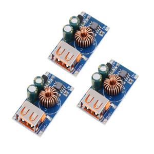 3 PCS 12 / 24V à 5V QC3.0 Charge Fast Charge Mobile Chargement Tableau de charge Module USB DC Buck SH0860965-20