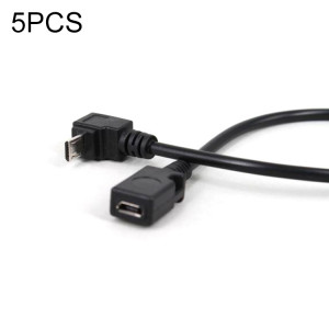 5 PCS Câble d'extension micro à 90 degrés micro à femelle SH501D684-20