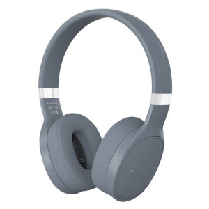 VJ087 Casque de jeu Bluetooth Sports sans fil pliante (gris) SH601C1408-20