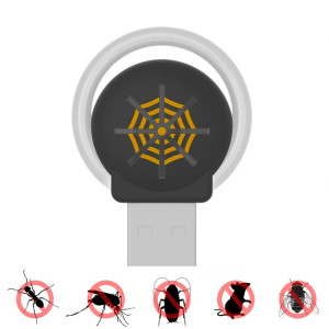 Répenses de la souris USB Ultrasonic Mosquito Insectifuge avec l'atmosphère Lumière (Noir) SH901B1137-20
