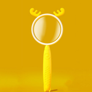 Loupe 3x Loupe HD Dessin animé Loupe en verre Toy cadeau pour enfants (cerf jaune) SH101D1064-20
