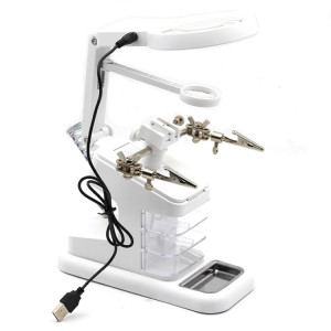Bureau de soudage multifonctionnel Inspection de réparation de réparation de réparation avec lumière LED (blanc) SH301B1156-20