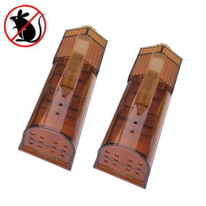 2 PCS Grand plastique Mousetrap Souris Pédal Pédal Pédal (Brown) SH301A268-20