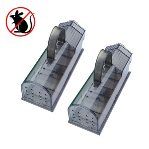 2 PCS Piège de pédale de la souris de la souris de souris de souris en plastique (gris) SH301C1526-20