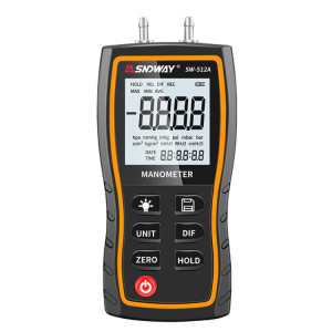 Manomètre différentiel numérique portatif SNDWAY SW-512A, testeur de pression négative SS43011377-20