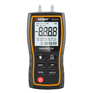 Manomètre différentiel numérique portatif SNDWAY SW-512C, testeur de pression négative SS43031260-20