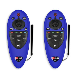 2 PCS Remote Contrôle de protection en silicone à poussière pour la télécommande LG AN-MR500 (bleu) SH201B278-20