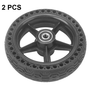 2 PCS 6.5x1.85 Pneu à pneu solide pneu à scooter électrique, spécification: avec roue en plastique SH23031433-20