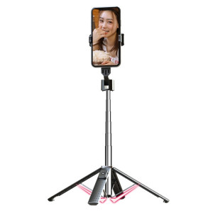 Trépie du selfie télescopique Bluetooth Téléphone en direct Téléphone mobile, haut: 100 cm (acier inoxydable) SH43041795-20