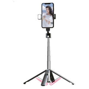 Téléphone Bluetooth Selfie Tripod, haut: 102 cm (acier inoxydable + lumière de remplissage unique) SH43051697-20