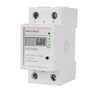 SINOTIMER WDS688 SMART WIFI POWER MOBILE MOBIL MOBILE APP METRAL METTER 5-60A 230V SS31671828-20