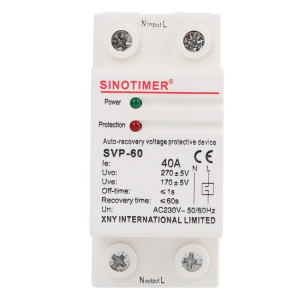 Protecteur de sur-pression intelligent auto-duplex Sinotimer Intelligent (SVP-60) SS101A1239-20