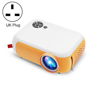 A10 480x360 Pixel Projecteur Prise en charge du projecteur 1080p, style: modèle de base jaune blanc (plug uk) SH301B1869-20