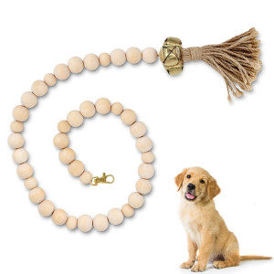 DOOR DOORGELL TRACLER CHIEN PROBLAGE CORDE DROIT CAT TOUEL, STYLE: Perles en bois or SH0001921-20