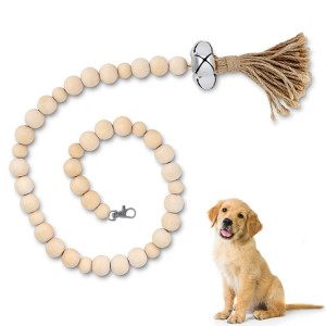 Couchette de porte de chien Traineur de chien suspendu corde drôle de chat drôle, style: perles en bois argent SH00021768-20