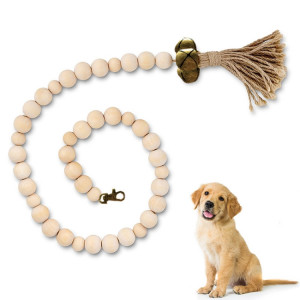 Couchette de chien de porte de chien suspension de corde suspendue jouet de chat drôle, style: perles en bois cuivre SH00031592-20