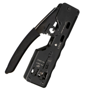 6p8p Type à sept trous Tire de tête de tête de tête de fil Câble Réseau Câble (noir) SH101B655-20