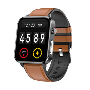Loanciy E86 1,7 pouce de surveillance cardiaque surveillance de Bluetooth Smart Bluetooth, couleur: cuir marron SL18059-20