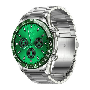 Prêter la montre d'appel Bluetooth Smart Pro Smart avec fonction NFC, Couleur: Green Silver Steel SL25081559-20