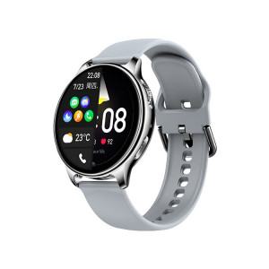 Wearkey Y22 1,32 pouce Bluetooth appelant la montre intelligente avec un bouton rotatif (gris argenté) SW501C1715-20