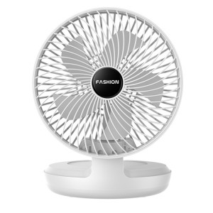 Bureau de bureau pliant petit ventilateur portable, taille: 8 pouces (bougie directe USB blanche) SH401A884-20