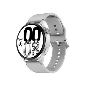 Wearkey DT4 + 1,36 pouce HD Écran Smart Call Watch avec fonction NFC, Couleur: Sillicone en argent SW01031222-20