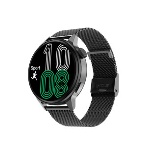 Wearkey DT4 + 1,36 pouce HD Écran Smart Call Watch avec fonction NFC, couleur: acier noir SW0104558-20