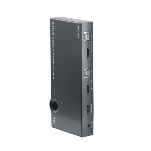 2 po IN 1 OUT 4K 60Hz KVM HDMI interrupteur USB SWLTCH Splitter Box Hub (Silver Grey) SH001A1316-20