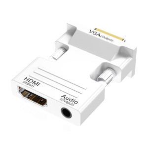 HDMI Femme à VGA Male avec adaptateur audio Convertisseur de projecteur TV (blanc) adaptateur audio (blanc) SH201A1899-20