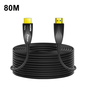 DTECH HDMI 2.0 Version Fiber Optical Line 4K 60Hz Câblage d'ingénierie TV à grand écran, longueur: 80m SD13131441-20