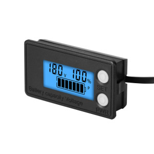 LCD imperméable LCD à deux fils batterie au lithium batterie de tension numérique Affichage 8-100V (bleu) SH4102591-20