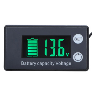Affichage numérique à deux lignes DC Voltmètre à acte de batterie de batterie au lithium, couleur: vert SH87021986-20