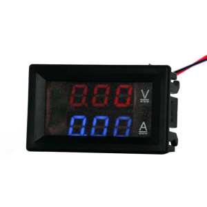 Mémètre de courant de tension à double édition du compteur de tension DC numérique, spécification: 10a (bleu rouge) SH0002712-20