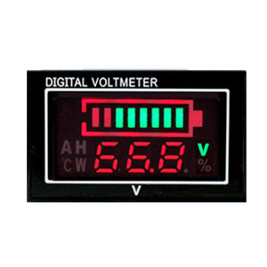 Affichage pour le pourcentage de batterie DC Digital Voltmètre pour le voltmètre (noir) SH301A680-20