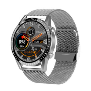 I9 1.3 Inch Heart Rate/Blood Pressure/Blood Oxygen Monitoring Watch, Color: Silver Steel SH23081829-20