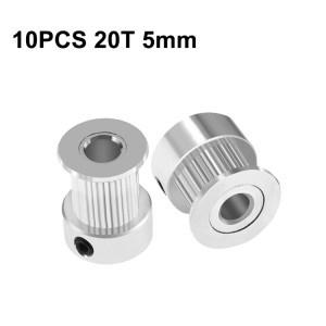 10 PCS GT2 IMPRIDITION 3D PULITE DE TRANSMISSION DE TRANSMISSION SYNCHONNE PUILLE, SPÉCIFICATION: 20 dent 5 mm SH25011514-20