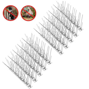 10 ensembles de 25 cm de long en acier inoxydable répulsif épineux anti-oiseau oiseau épine SH89011343-20