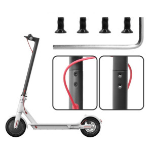4 packs Vis de fixation de connexion à poteau de front scooter pour Xiaomi Mijia M365 / Pro (noir) SH201A1454-20